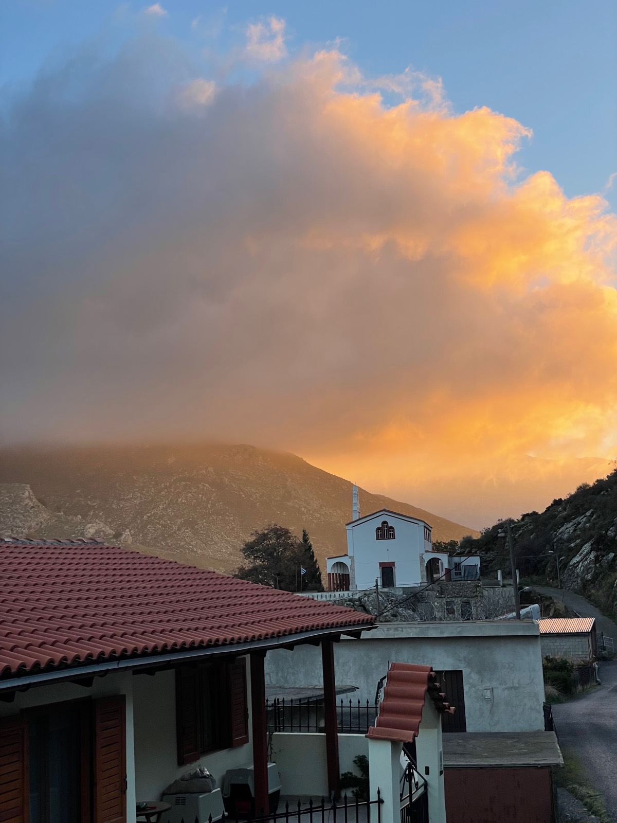 Clouds over the rooftops